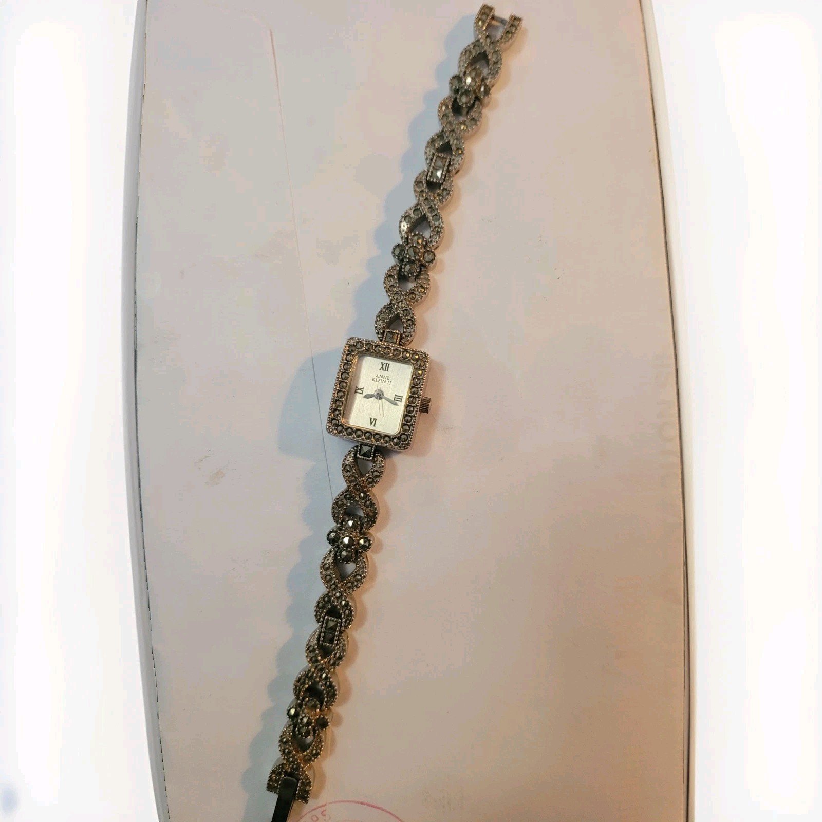 Anne Klein Marcasite Silver 6 3/4″ Watch From Macy’s Paid $80 In 2001.