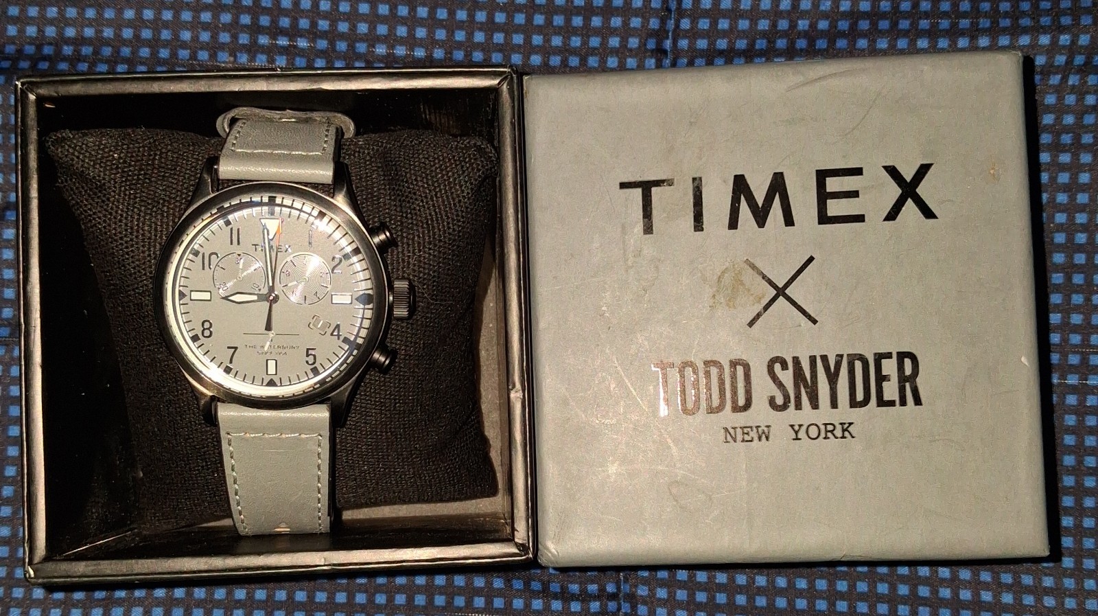 TIMEX TW2R13200 TODD SNYDER WATERBURY CHRONO GREY