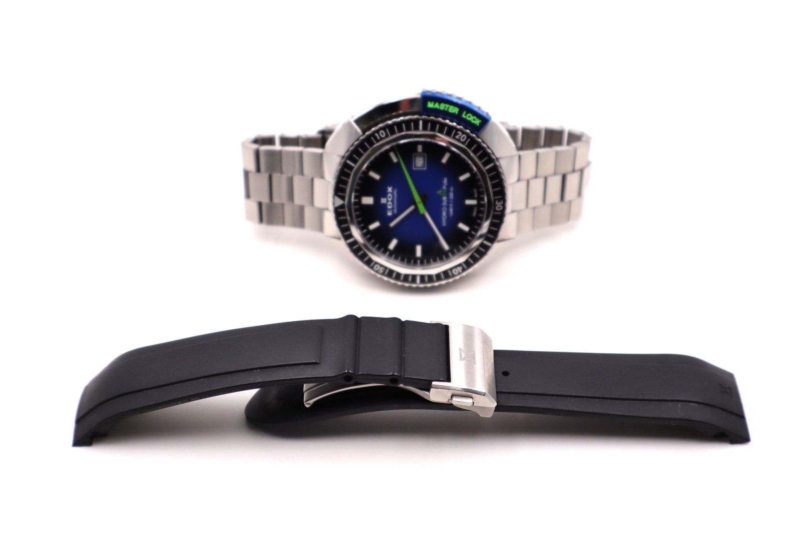 Edox Hydro-Sub North Pole LE 332/515 Automatic 46mm Full Set + Rubber Strap