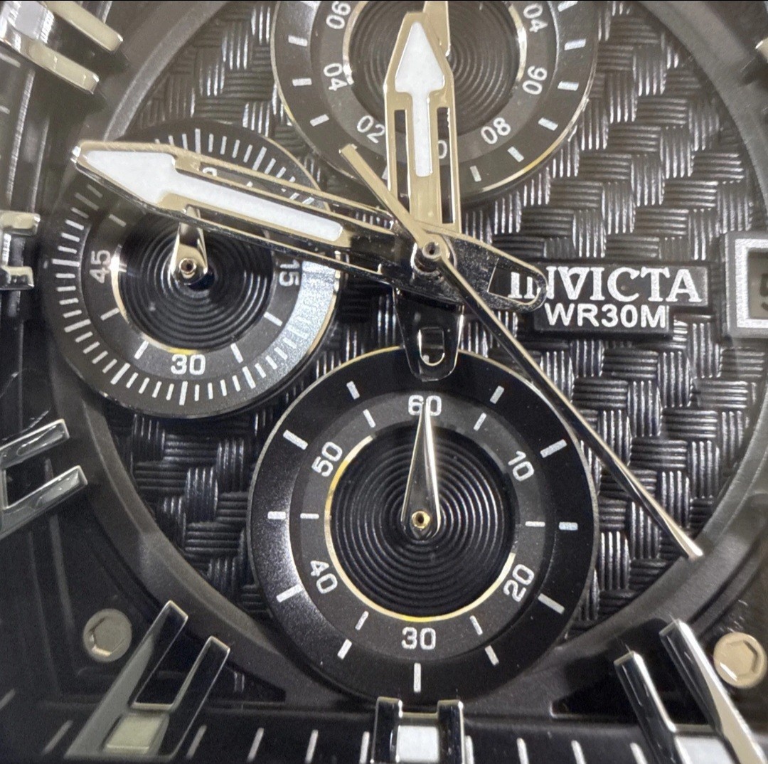 Invicta S1 Rally Men’s 42mm Black carbon ￼Chronograph Watch Model 70146 – NEW