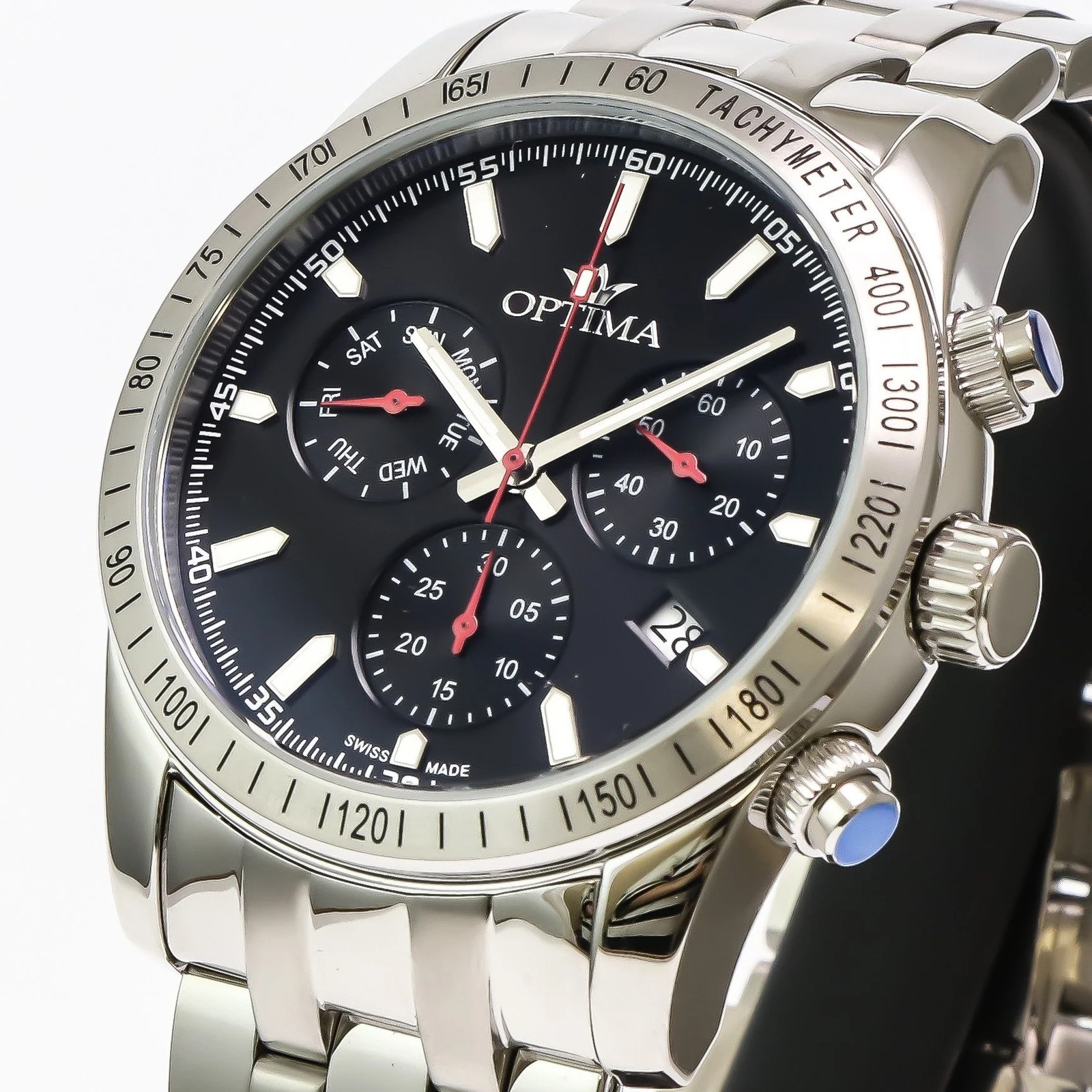 Optima – Swiss Chronograph – OSC432-SS-3 Swiss Ronda Quartz 44.15 mm OSC432 50