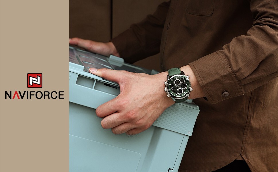 NAVIFORCE Waterproof Men Military Watch Luxury Sports Multifunctional Wristwatch