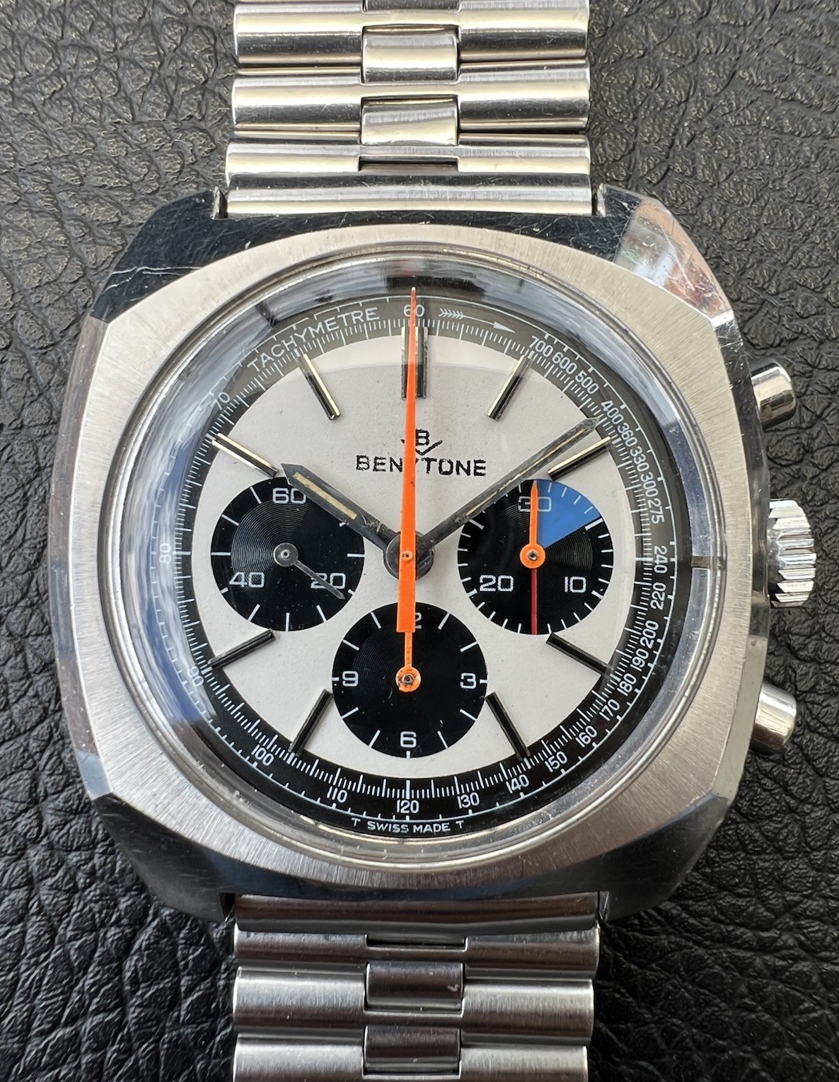 Lemania 9651 Vintage BENYTONE Cal. 863 Chronograph Original Bracelet
