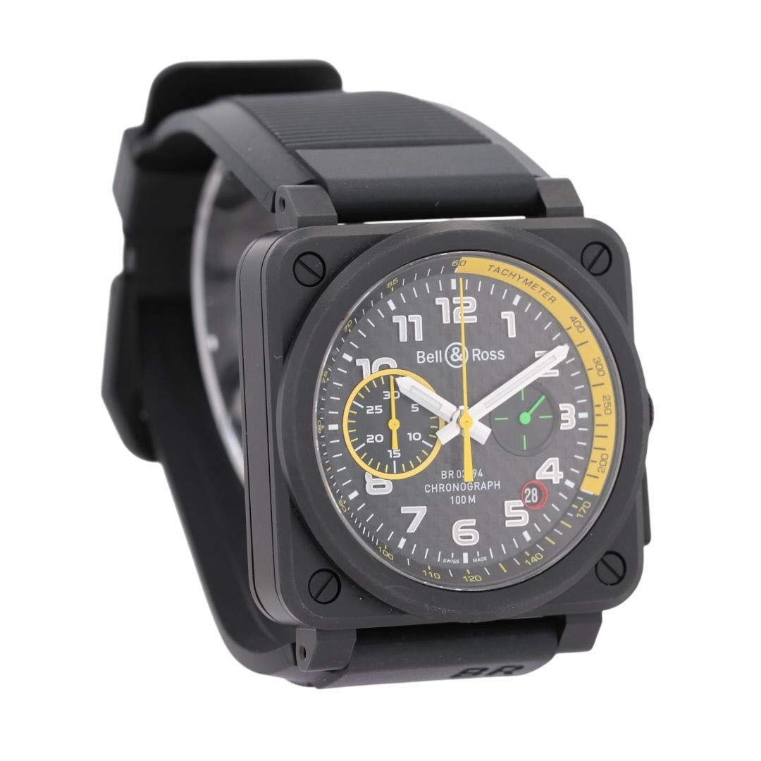Bell & Ross BR 03-94 RS17 Black Dial Automatic Rubber Strap Men’s Wristwatch