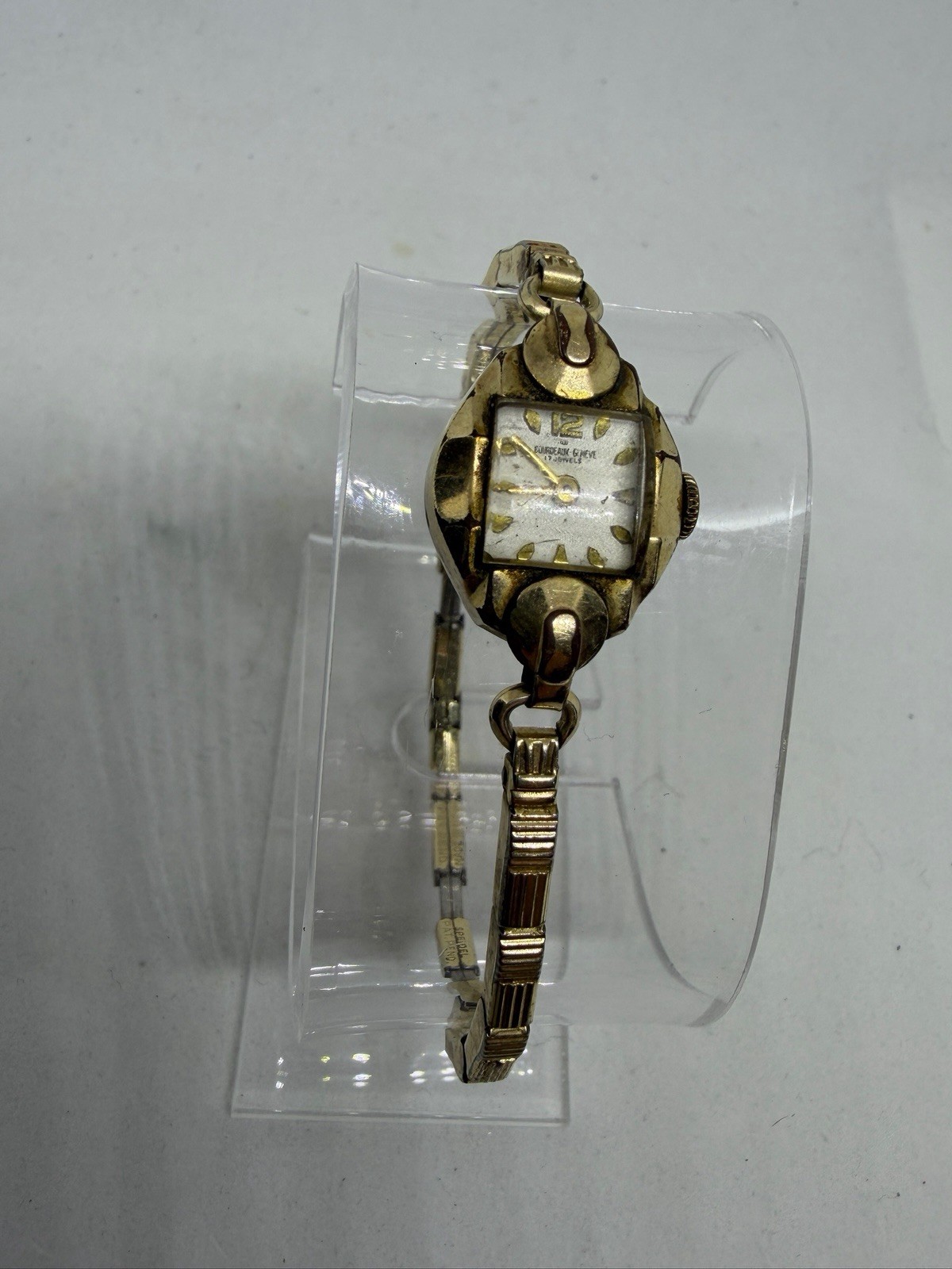 Bourdeaux Genève Ladies Mechanical Watch 10K RGP 17 Jewels Parts Repair