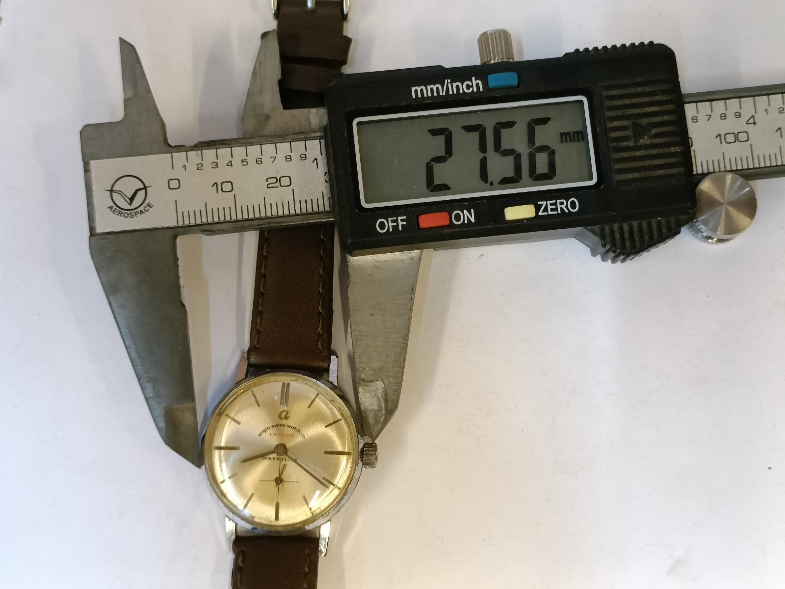 ANGLO-SWISS WATCH CO. CAVALRY WINDING PATINA DIAL UNISEX WORKING