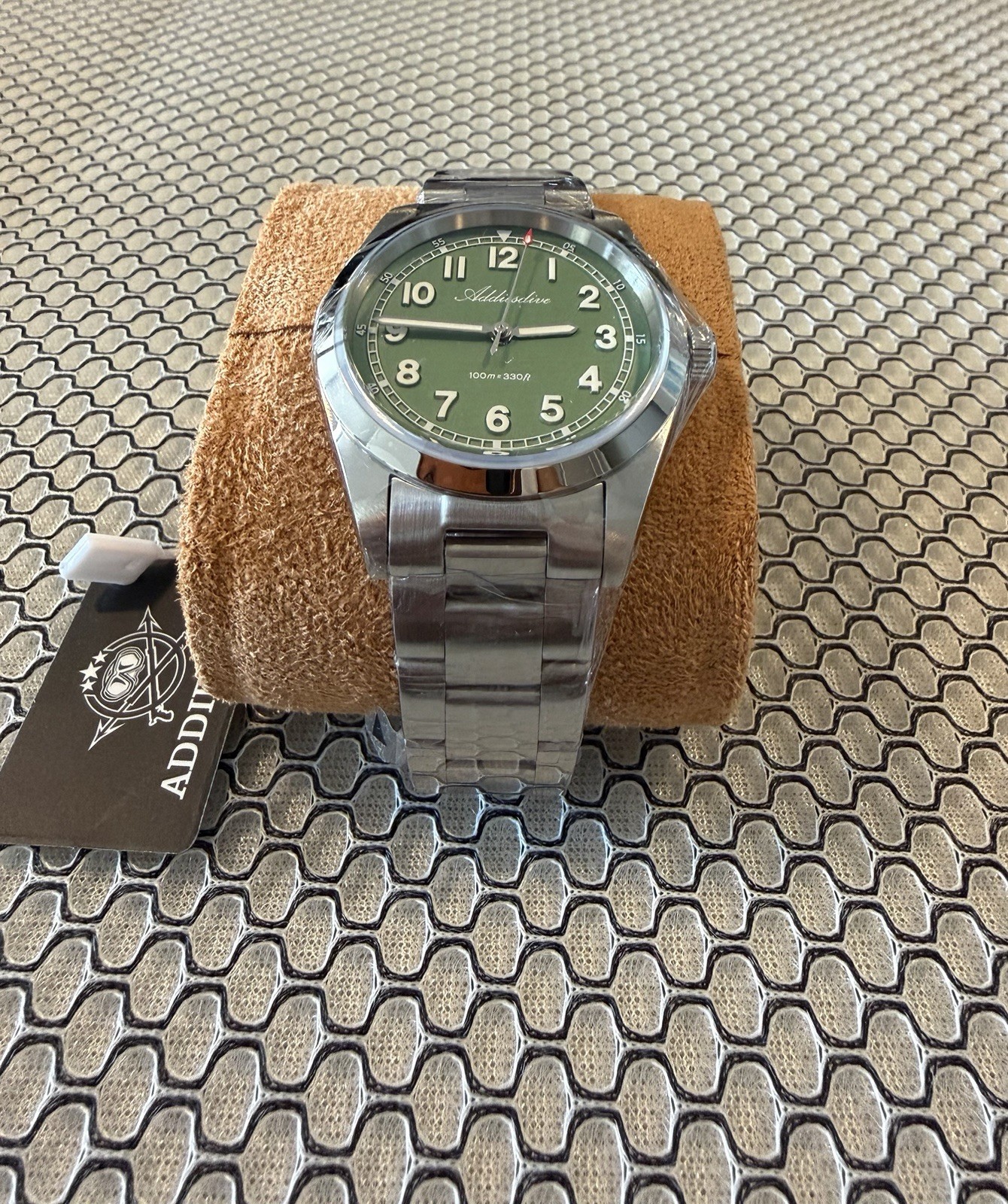 Addiesdive AD2521 Green Dial Luxury Field Watch – 37mm Sapphire – 100M – NEW