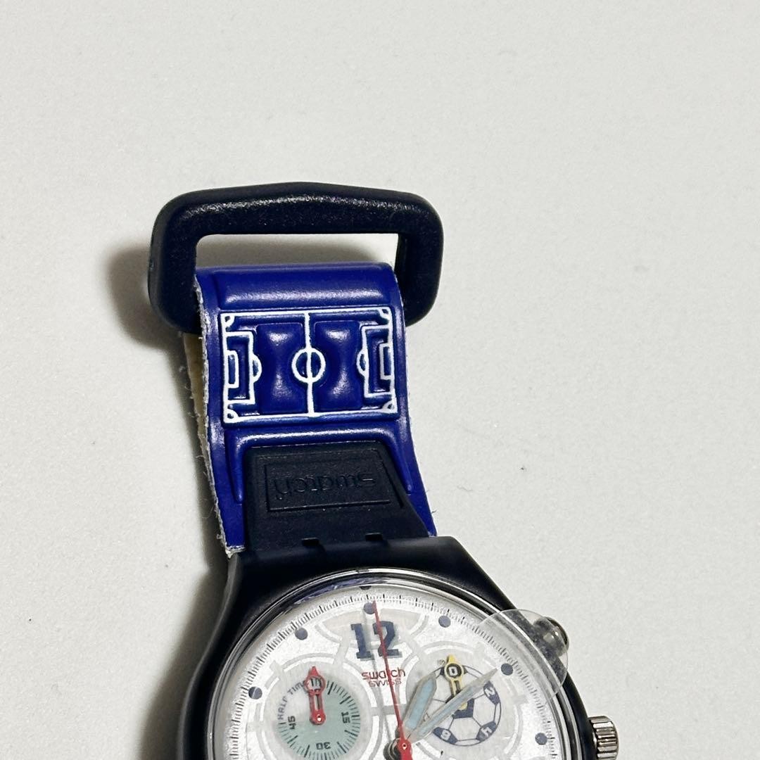 Vintage Swatch 1998 France World Cup Limited Edition Chronograph New Battery