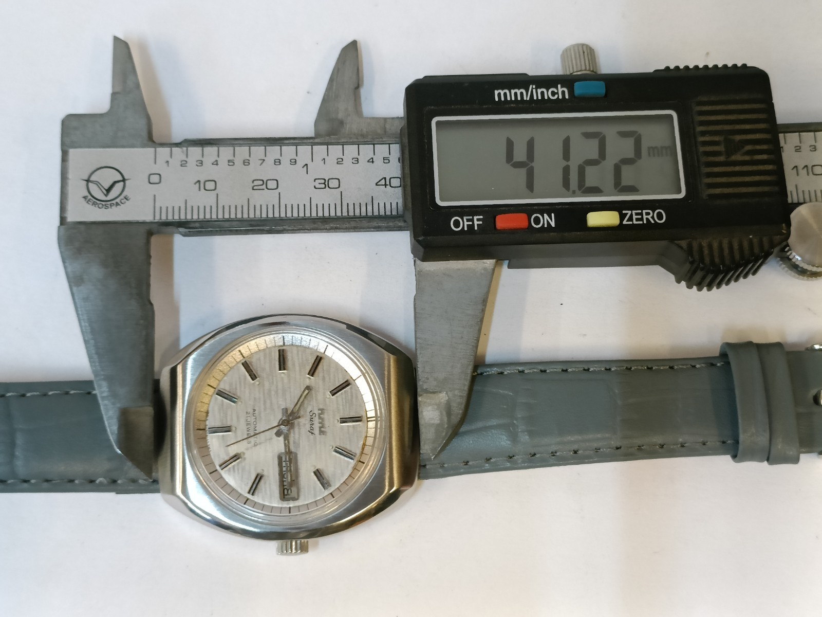 HMT SURAJ 21J AUTOMATIC PATINA SILVER DIAL INDIA MEN’S WORKING CONDITION