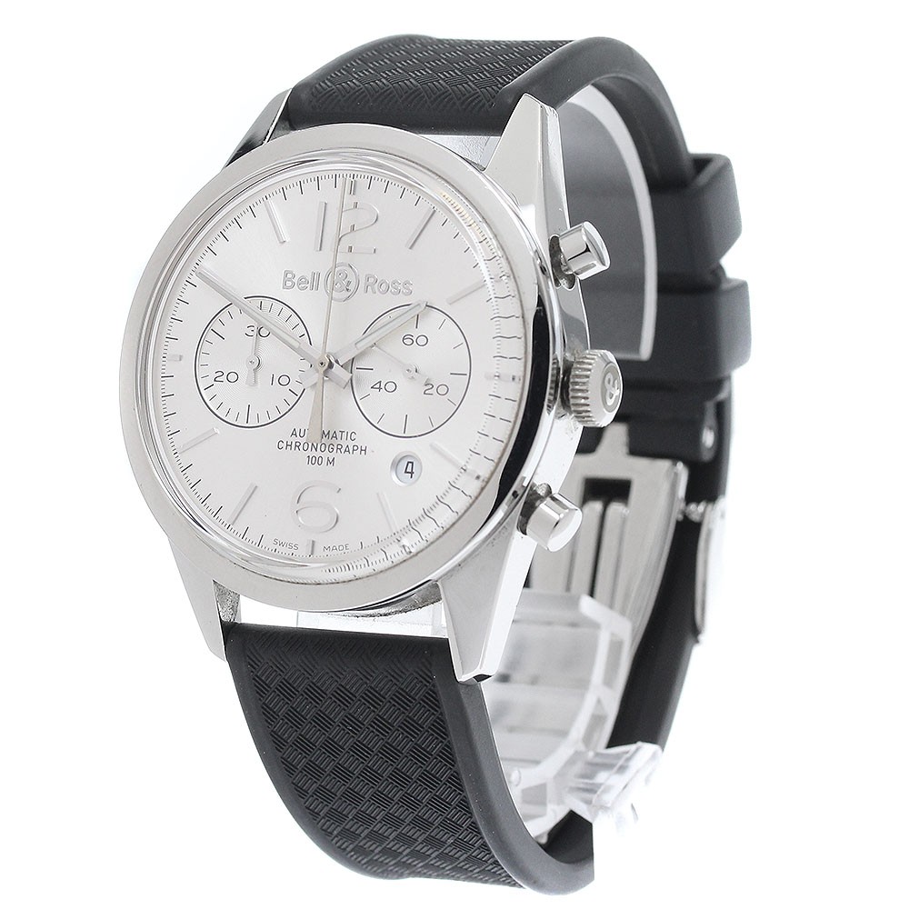 Bell＆Ross vintage BR126-94 Chronograph Date Silver Dial Automatic Men’s _9…
