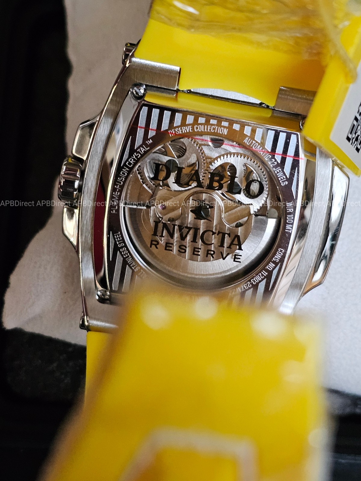 Invicta – S1 Rally – DIABLO – Dual Time Automatic – Yellow – Reserve Mens Watch