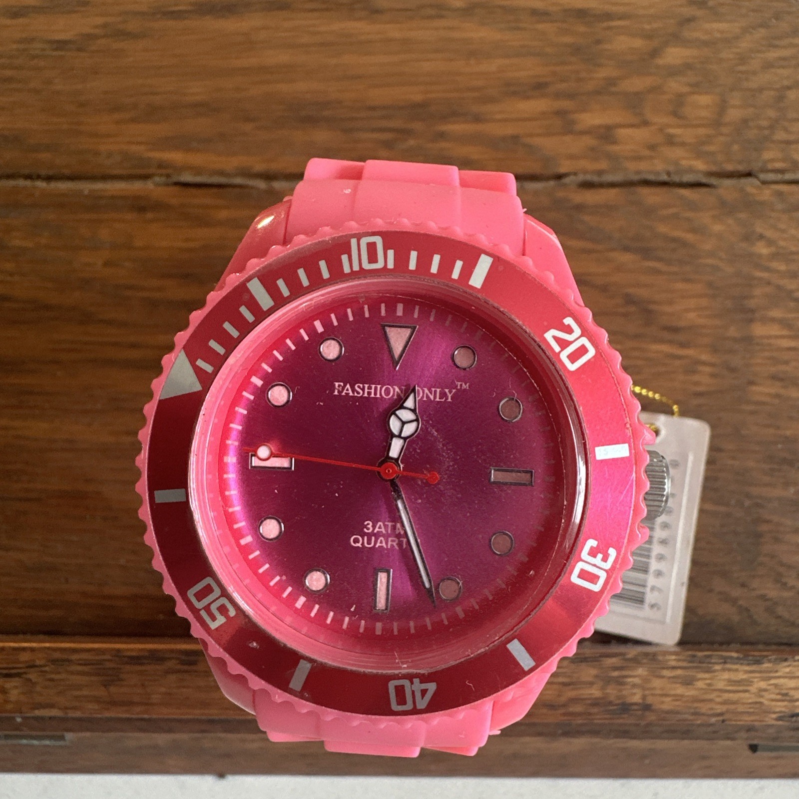 Ladies Pink Identity London Quartz Watch New Battery, Working Order (429)