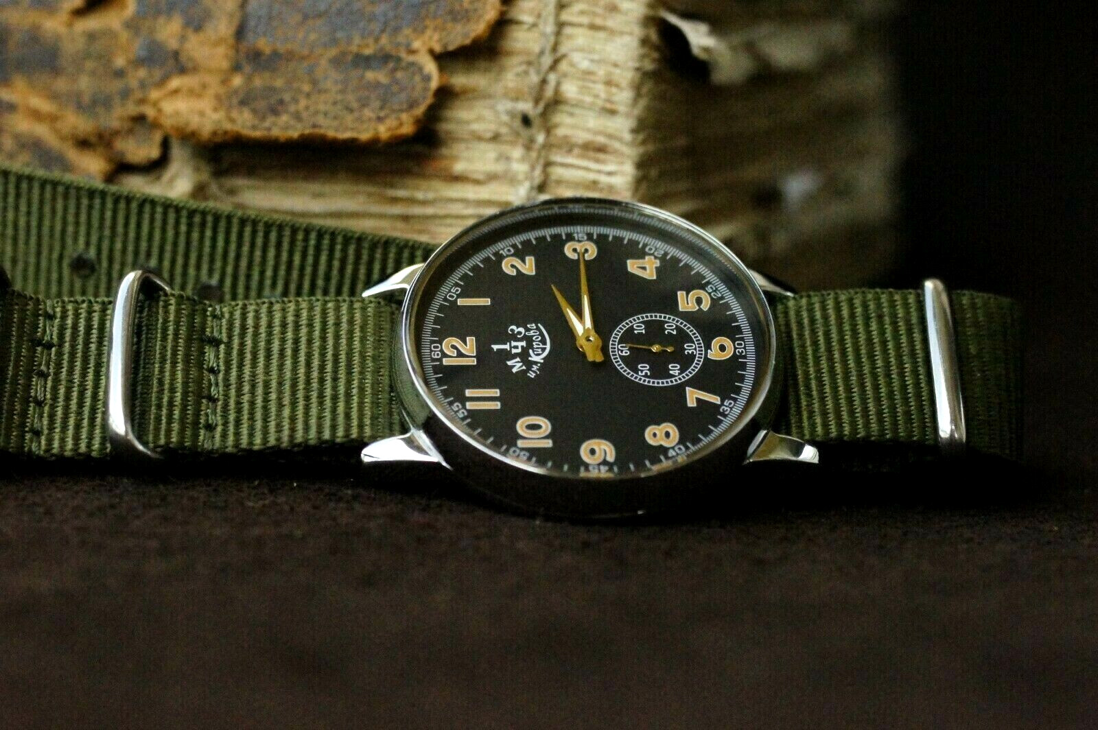 Watch Pobeda 1 MChZ Kirov Vintage Men’s Mechanical Soviet Rare Silver color