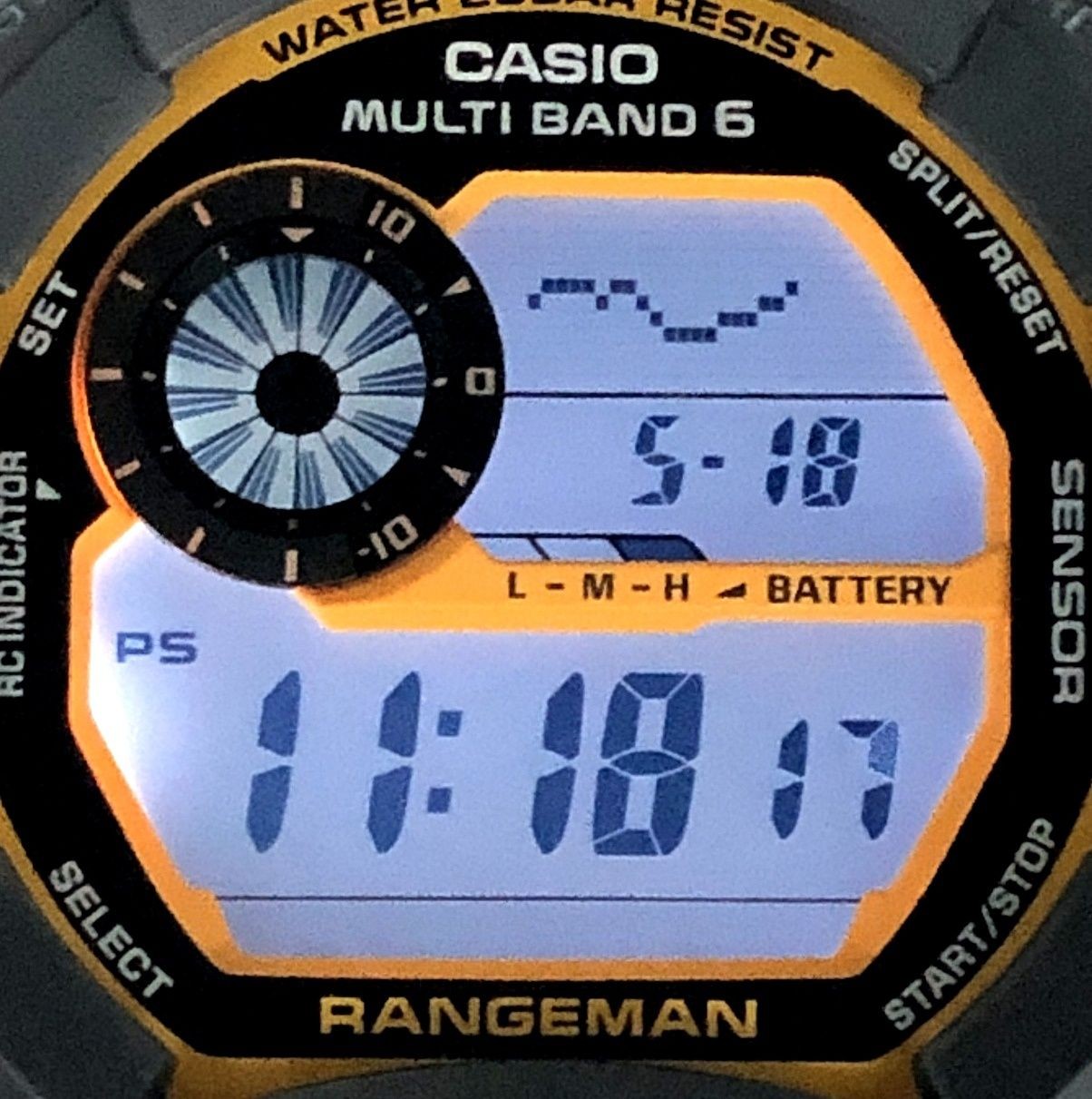 G SHOCK GW 9400YJ 1 RANGEMAN Radio Solar Triple Sensor Equipped LED Light Releas