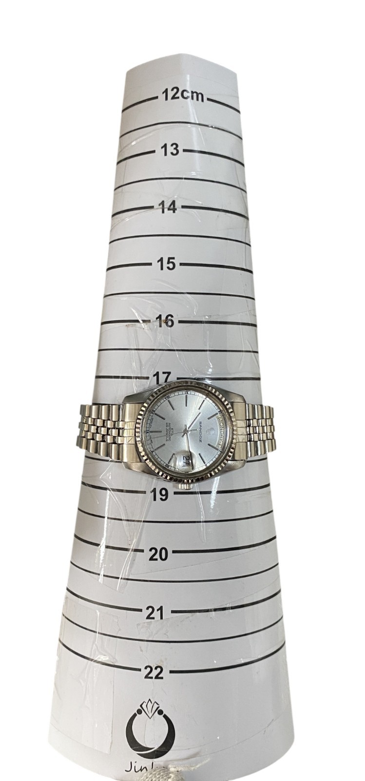 Sandoz President Day-Date Automatic Silver Dial Stainless Steel Gent’s Watch