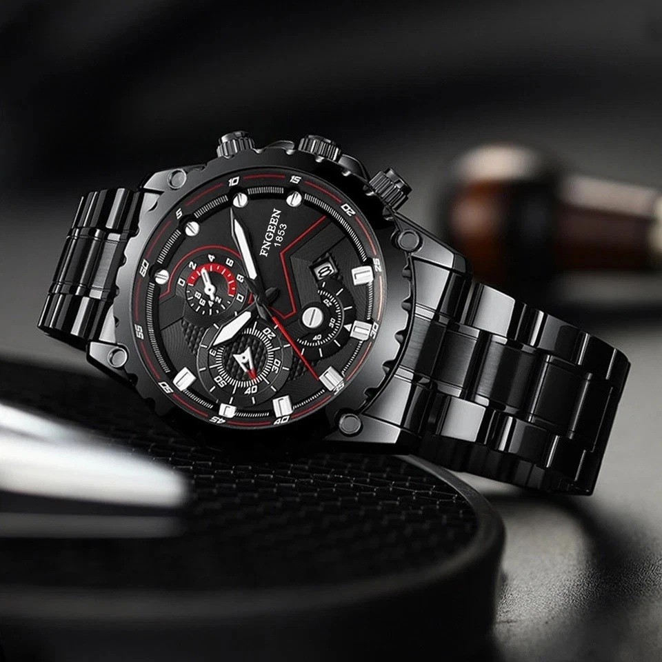 Men’s Waterproof Luxury Watch Stainless Steel Quartz Luminous Classic Wristwatch