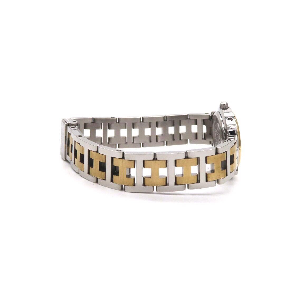 Hermes Clipper CL4.220 Ladies Watch Gold Ivory Quartz Japan 071618