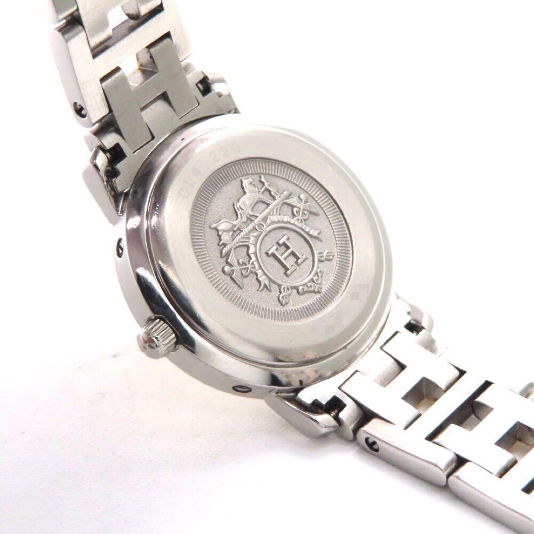 Hermes Clipper CL4.220 Ladies Watch Gold Ivory Quartz Japan 071618