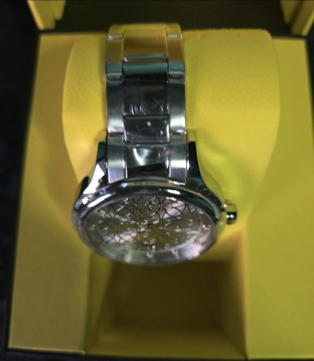 27437 Invicta Angel Vervestone Silver Dial Geometric Stainless Steel Watch 38mm