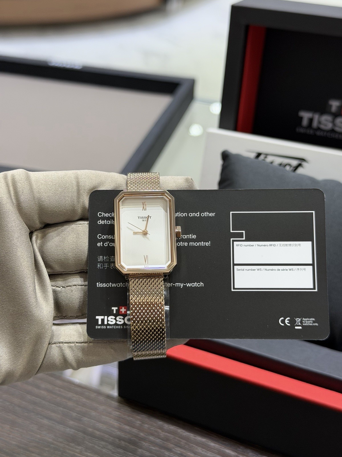 New Tissot SRV 30mm Silver Dial Rose Gold PVD Women’s Watch T160.110.33.033.00