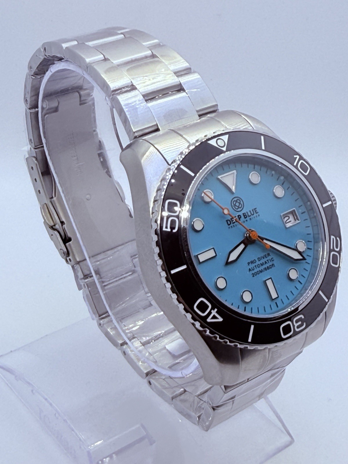 Deep Blue PRO DIVER 200 42.5MM AUTO DIVE WATCH-BLUE FULL LUME DIAL -NEW‼️