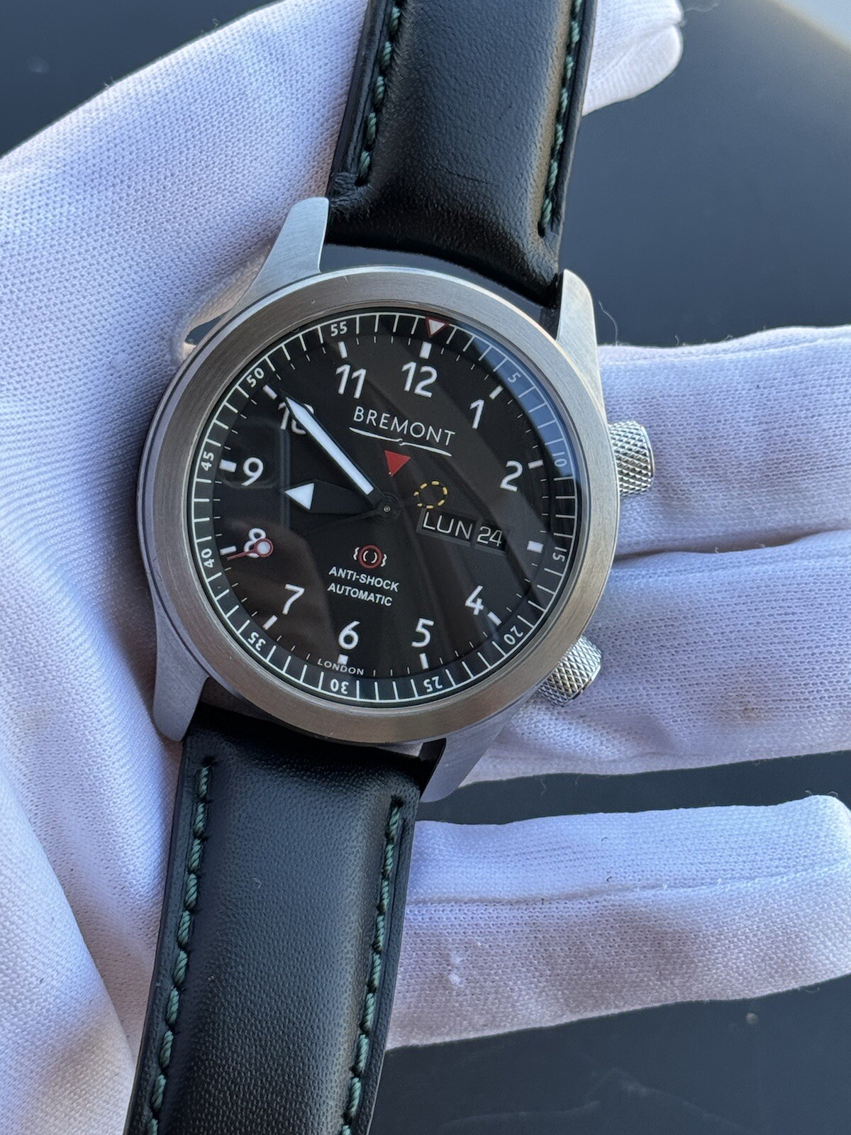 Bremont Martin Baker MBII Watch Automatic Day Date Mens 43mm Green Barrel