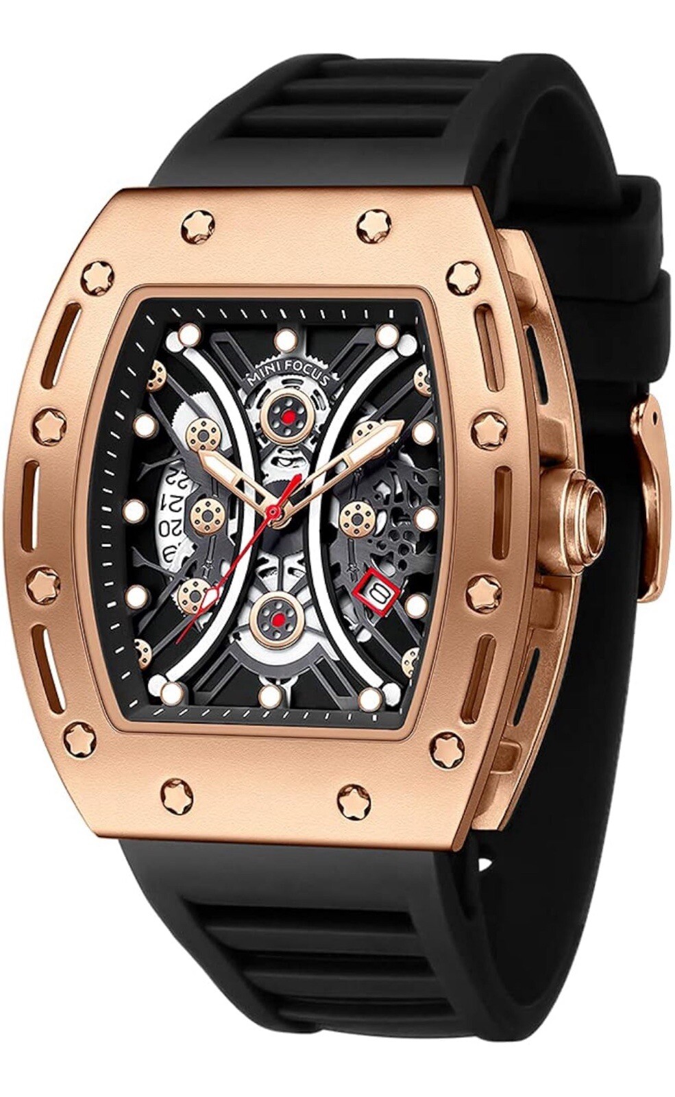 Luxury Skeleton Watch Piece | Rose