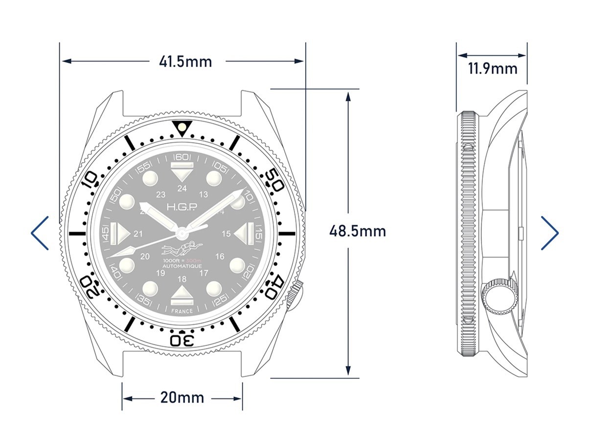 H.G.P. Commando 300m Dive Watch. Miyota 9039 – Full Kit – Sold Out