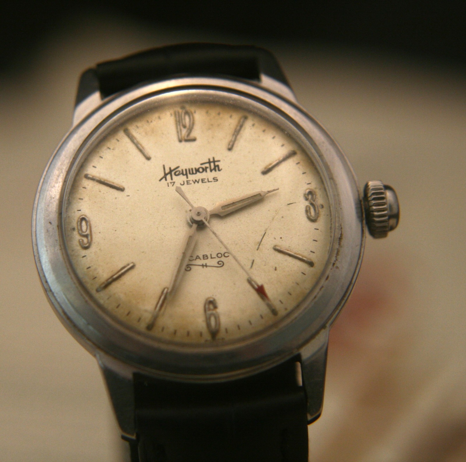 Men’s 1950’s vintage Heyworth 17 jewel Swiss incabloc wristwatch, running well