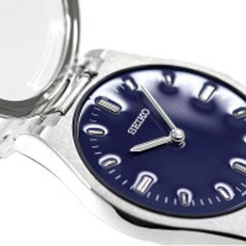 Seiko Men’s Silver Tactile Quartz Watch SQBR021 for Visually Impaired New JAPAN