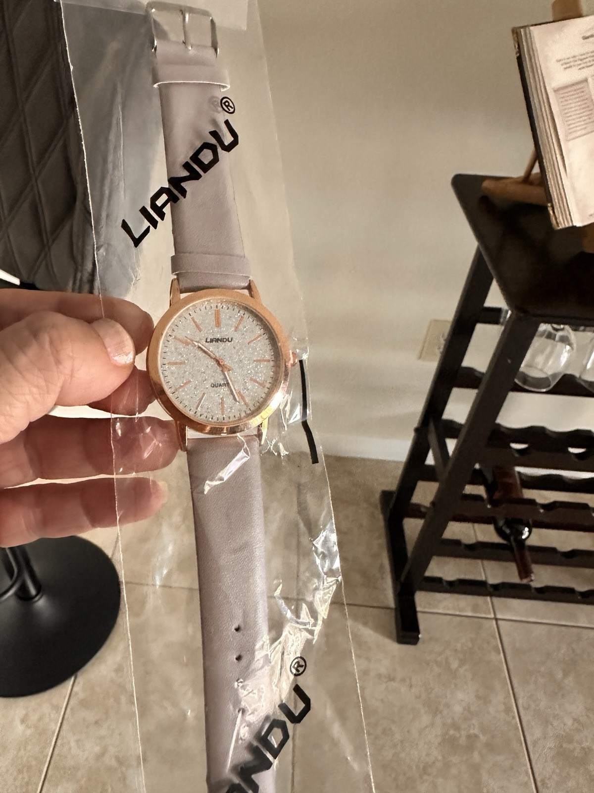 Beige Women Watch