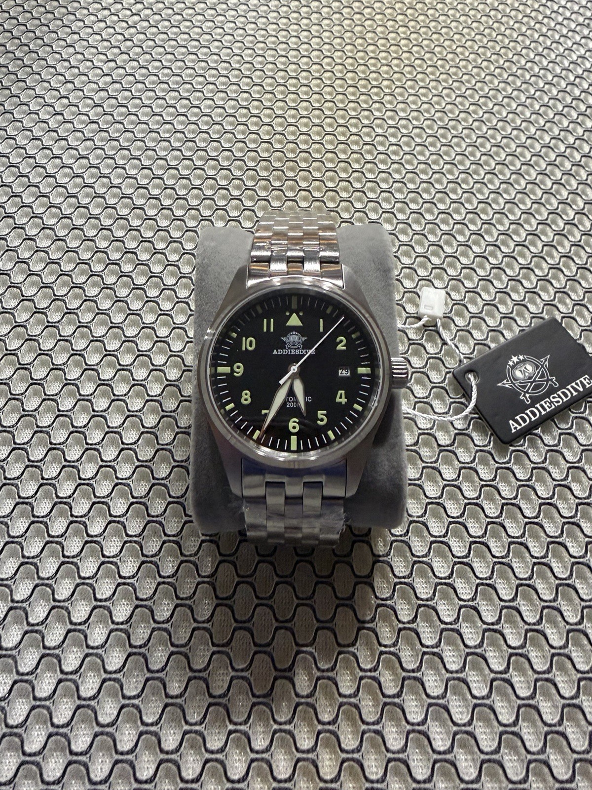 Addiesdive AD2519 Retro Automatic – 39mm Black Dial – Japan 8215 – NEW