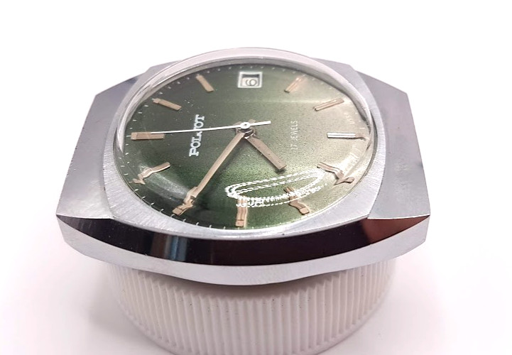VINTAGE SOVIET RUSSIA USSR WRIST MENS WATCH POLJOT MECHANICS RARE WORKING