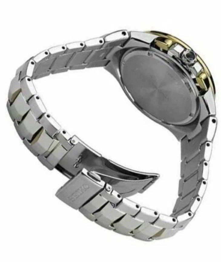 Seiko Coutura Solar Chronograph Two-Tone Stainless Steel Men’s Watch SSC560