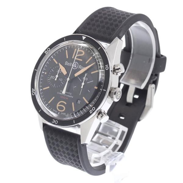 Bell & Ross Vintage Officer Black BR126-94-SP 42mm SS Black Dial Watch #C7431