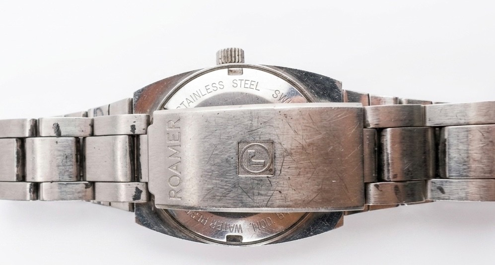 Vintage Roamer Automatic Swiss Made Watch -17 Jewels -Day/Date -Stainless Steel