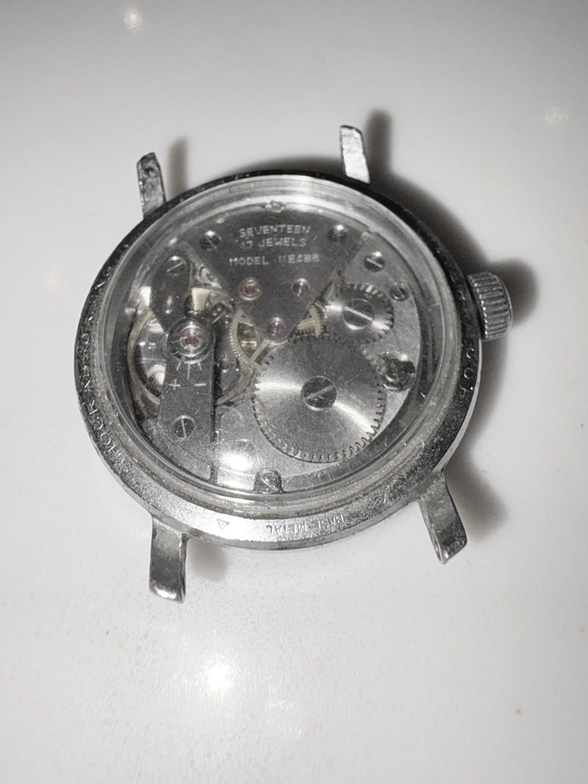 Benrus Competition Watch (1960s) 17 Jewels Sapphire crystal Case Back Vintage