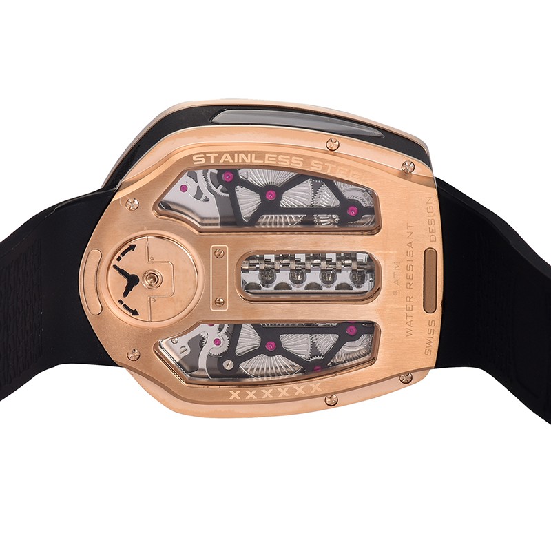 2025 PINDU Engine Series Personality Leisure Barrel Hollow Men’s Quartz Watch