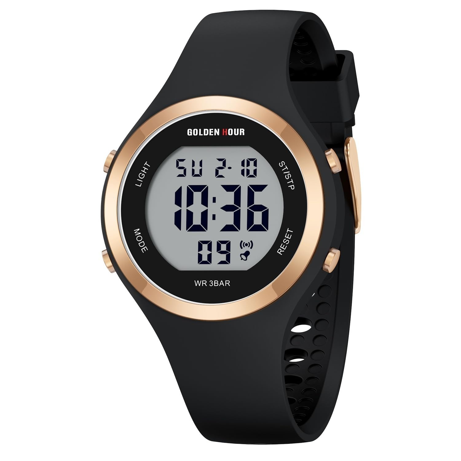 GOLDEN HOUR Women’s Waterproof Digital Chronograph Watch