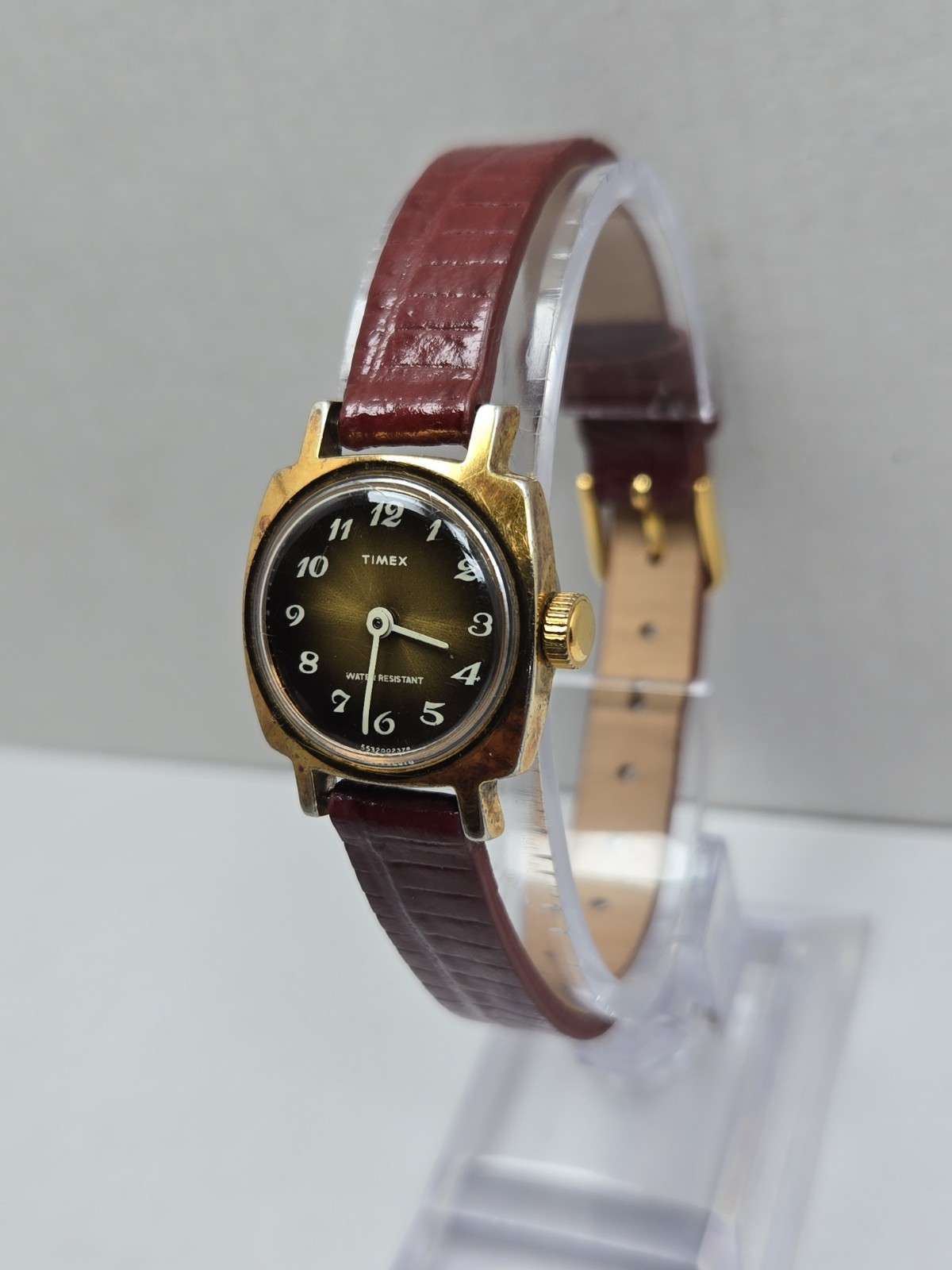Vintage 1978 Timex Cavatina Womens Bronze Dial Manual Wind Watch Dainty Runs