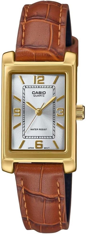 CASIO LTP-1234GLL-7A Women Classic Japan Quartz Analog Watch Genuine Leather