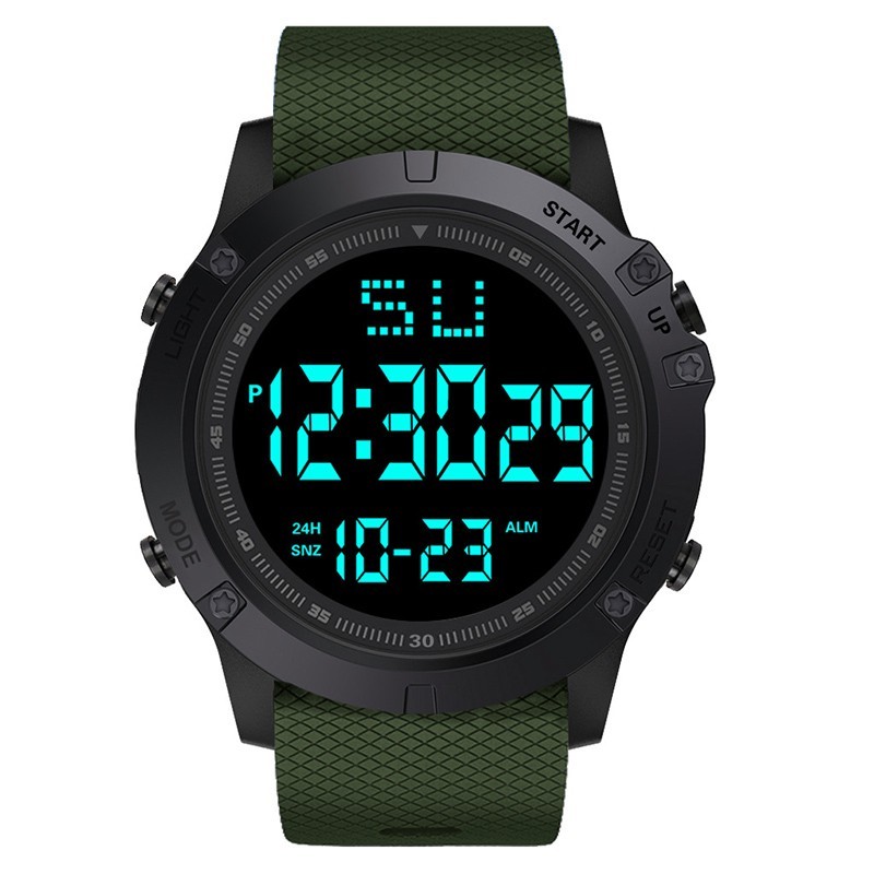Waterproof Digital Sports Watch Military Tactical LED Backlight Wristwatch Men