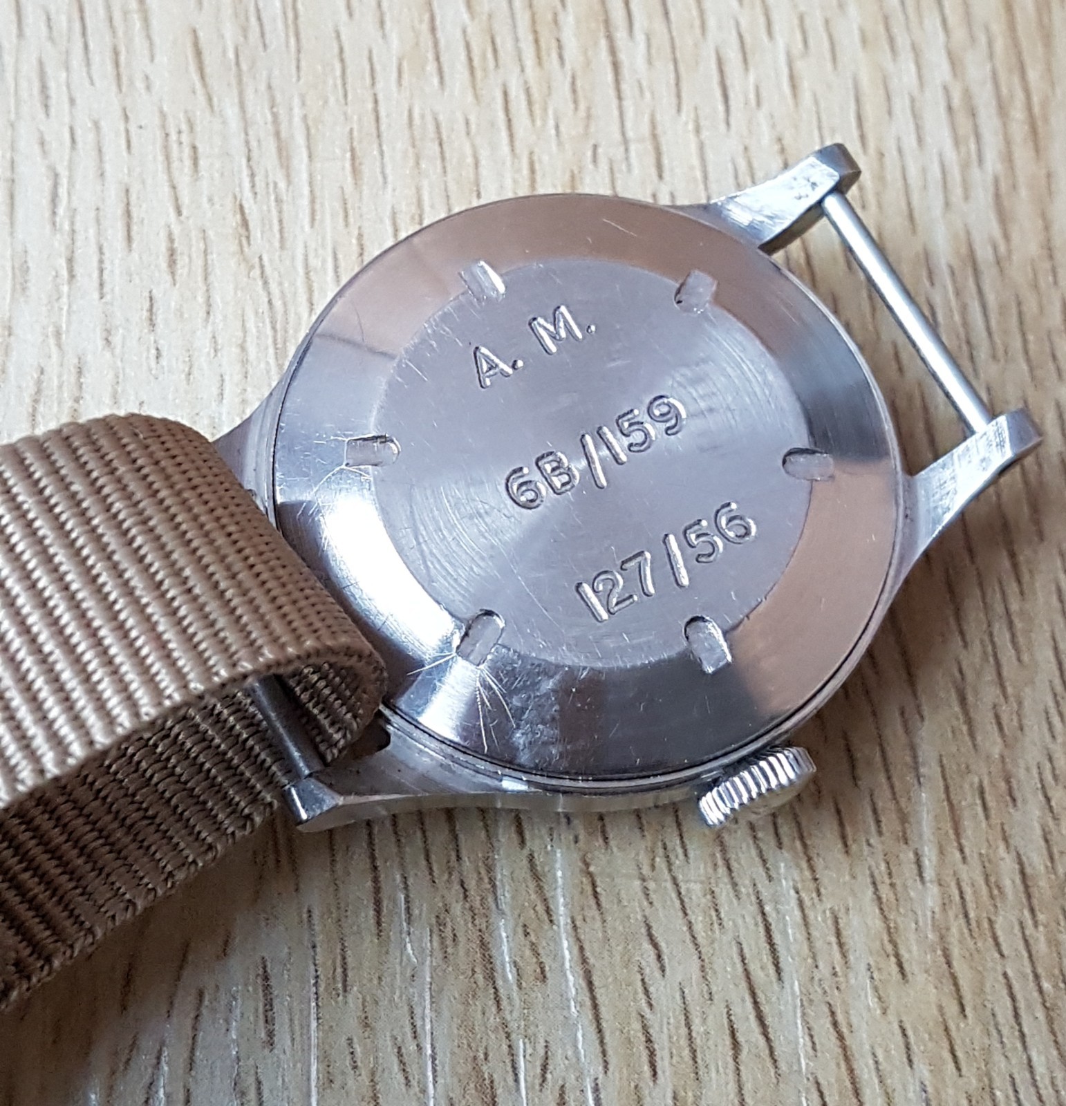 Omega British military Air Ministry 6B/159 RAF watch 56, issued Pilot watch