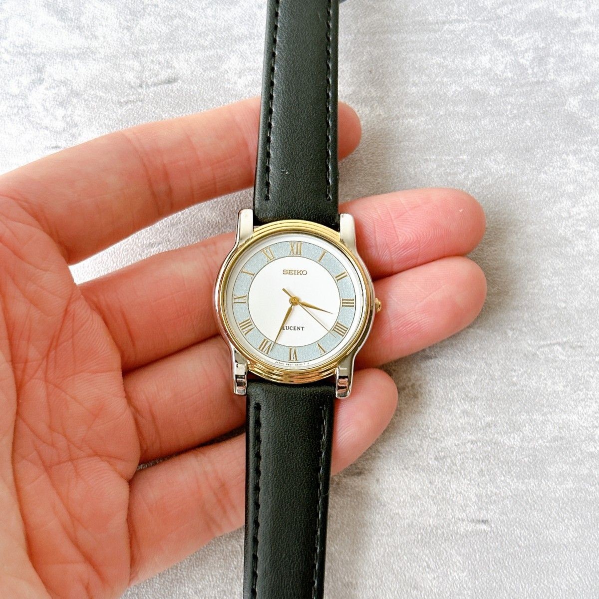 SEIKO LUCENT 5E21 6E00 Seiko Lucent Combination Case Quartz Men’s Watch