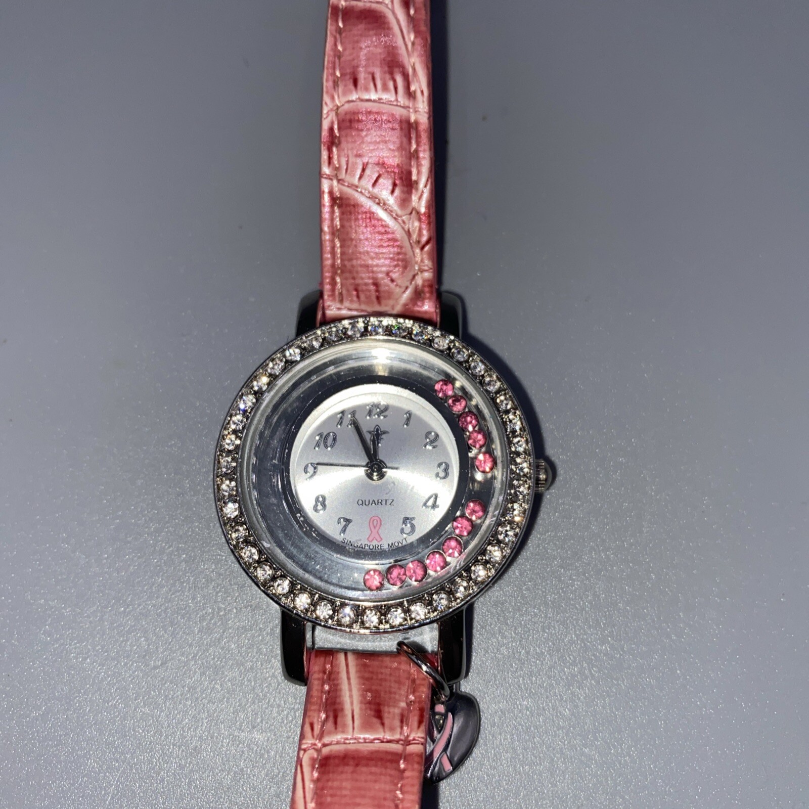 Breast cancer Awareness Watch Woman Quartz Pink