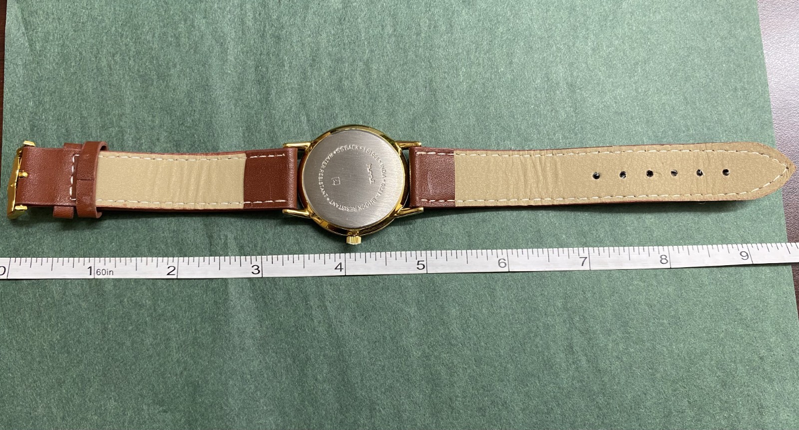 HMT Sona Watch India Handwinding Gold Plated Mens Vintage 17 Jewels