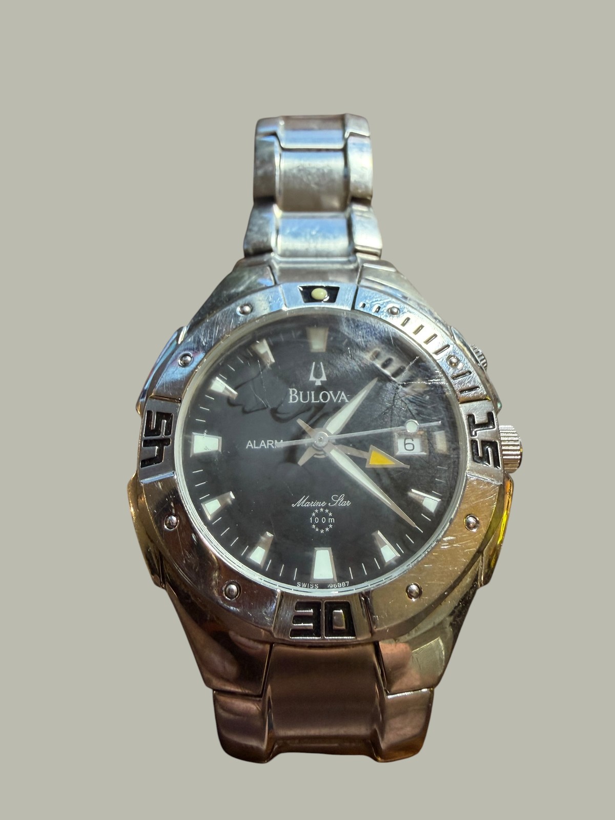 Bulova Marine Star Alarm Diver’s Watch 100M Water Resistant Stainless Steel