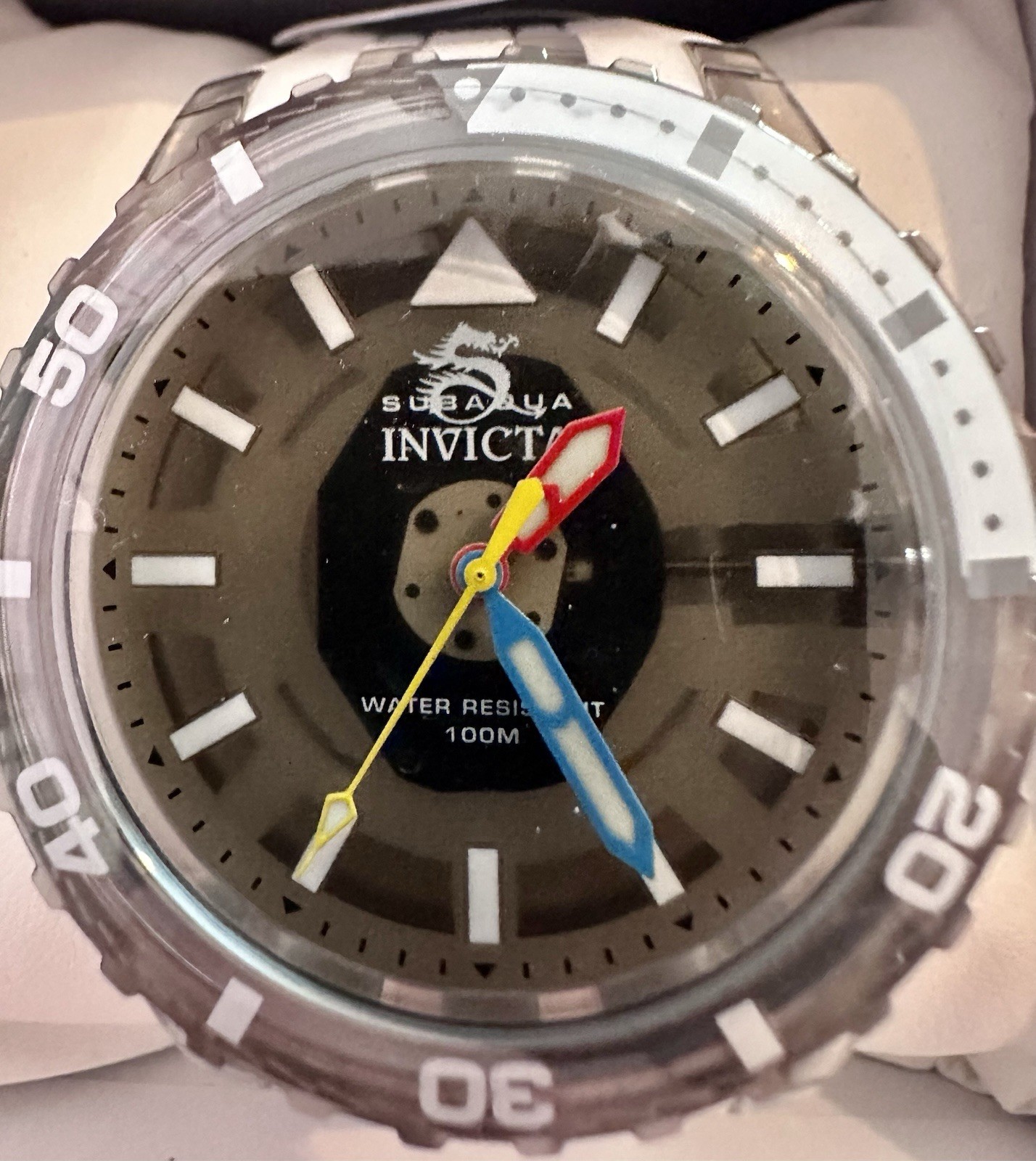 Invicta Subaqua Chromamode Men’s Diver Watch- 44mm, White-100M WR 🤿🔥