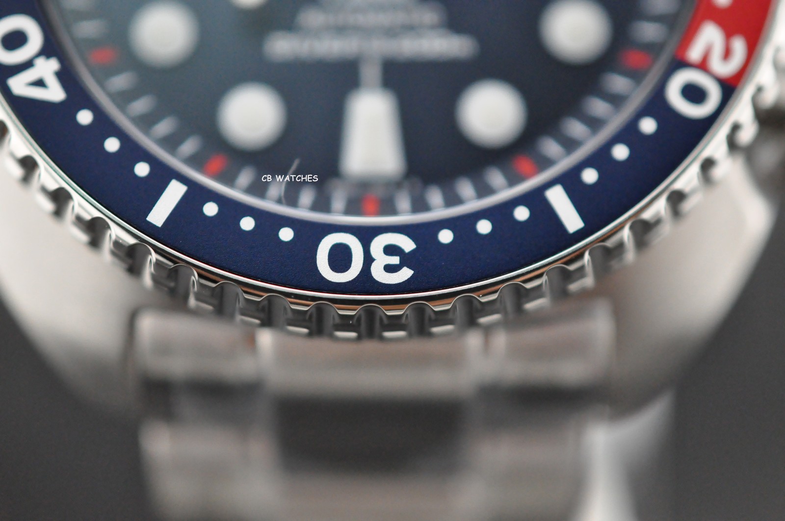 Seiko Padi Prospex Turtle Pepsi 45 mm Automatic Stainless Steel Watch SRPE99