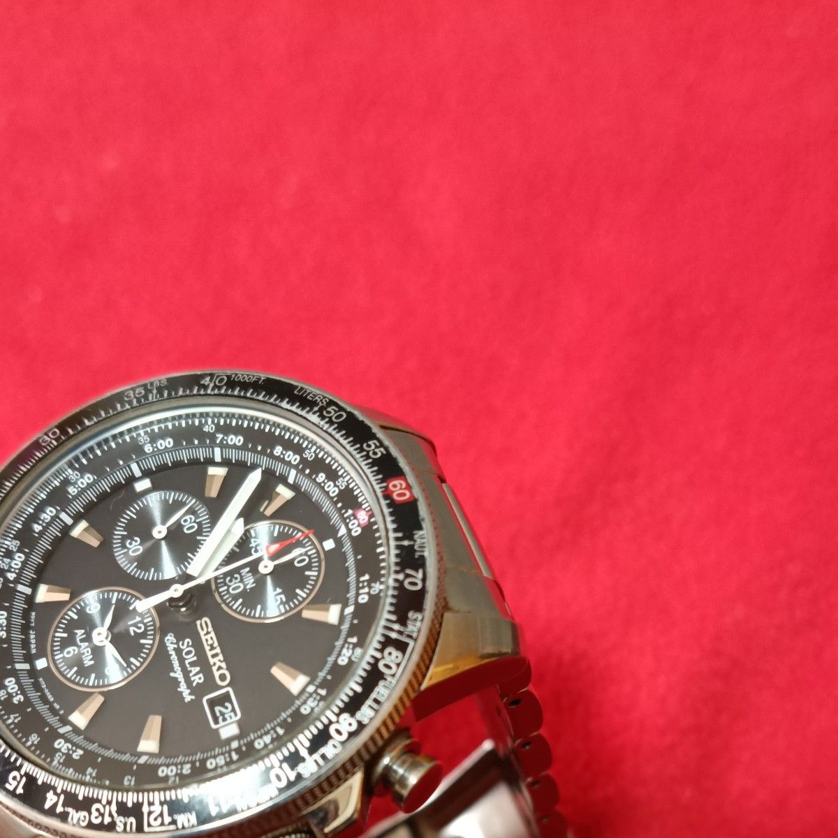 SEIKO Solar Chronograph Wristwatch v172 0ac0